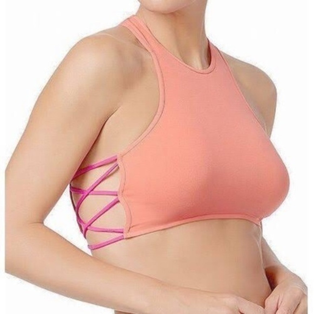 New Free People Racerback Crisscross Bralette